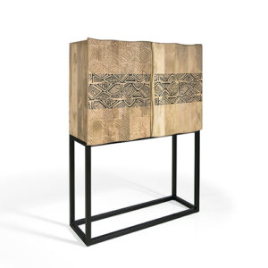 Aparador alto madera acacia & metal "Indy"