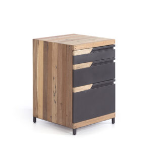 Cómoda madera barco reciclada & forja "Fokus Black"