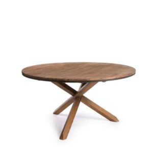 Mesa Comedor "Fendy" Teca Reciclada 130 diámetro
