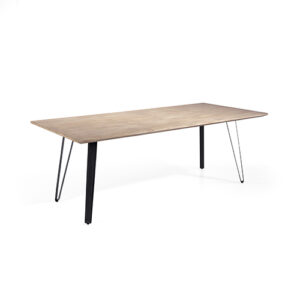 Mesa Comedor madera natural & forja "Greve" 180