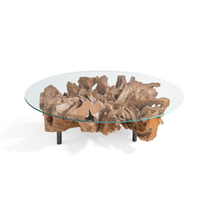 Mesa Centro raíces teca "Naga" 145 cms. diámetro