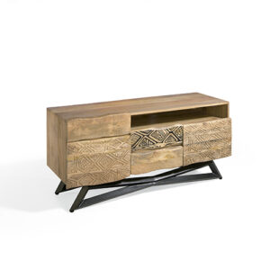 Mueble TV madera acacia & metal "Indy"