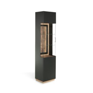 Vitrina "Elya" Apertura Derecha Puertas Negro LED
